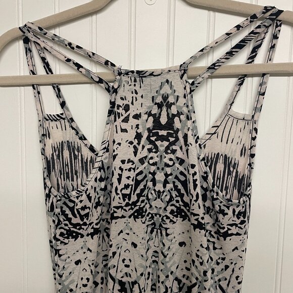 Rue 21 Aztec Pattern Black White Jr’s Dress Sz S Racerback Straps Embroidery Y2K - Picture 3 of 10